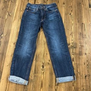 Lucky Brand Women's Mid Rise Boy Jeans - Sz 00 / 24R